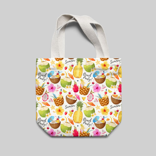 torba plażowa w hawajski wzór