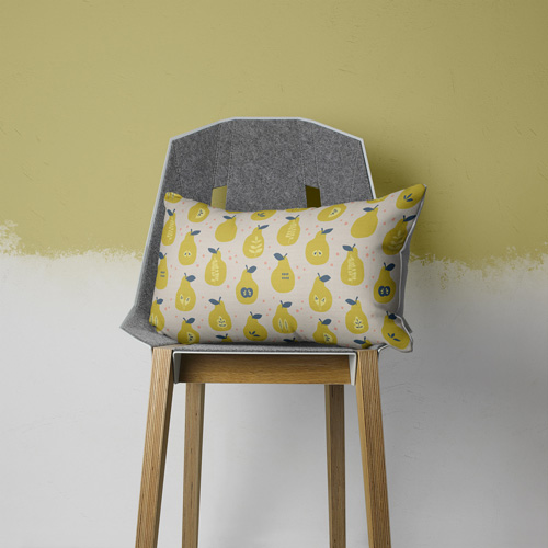 Pillow with scandinavian print