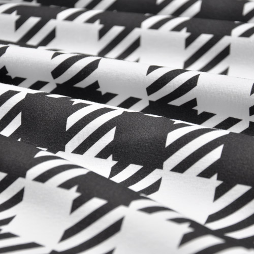 materiał w czarno-biały wzór