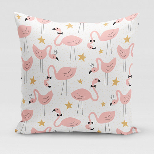 Baumwollkissen mit Aufdruck für Mädchen