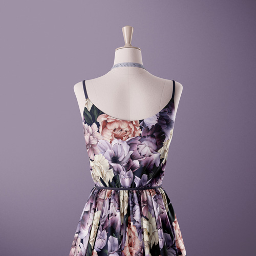 dress made of botanical fabric