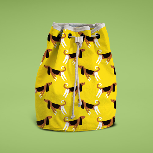 Tasche aus Hundestoff