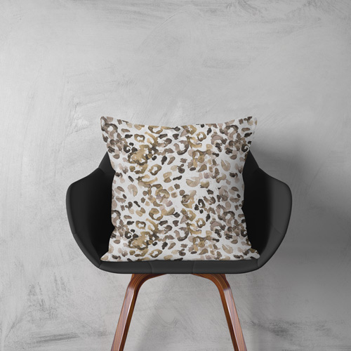pillow made of wild animal fabric