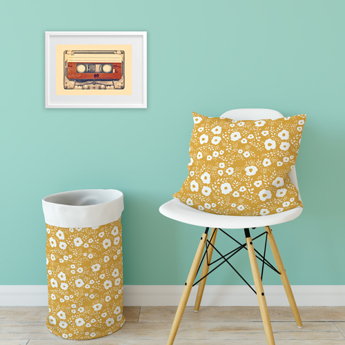 box for toys made with hippie fabric