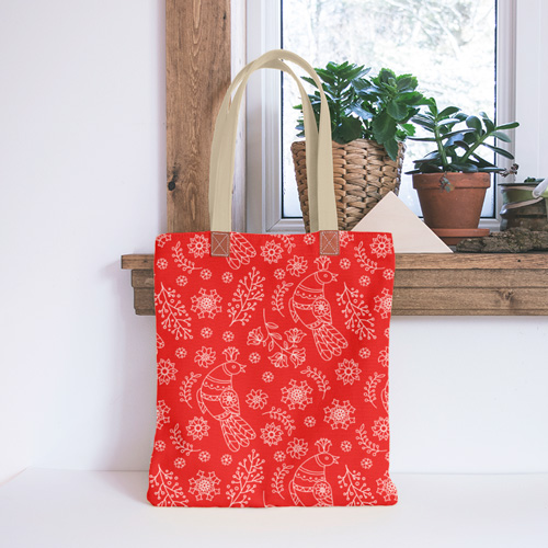 bag made of folk fabric